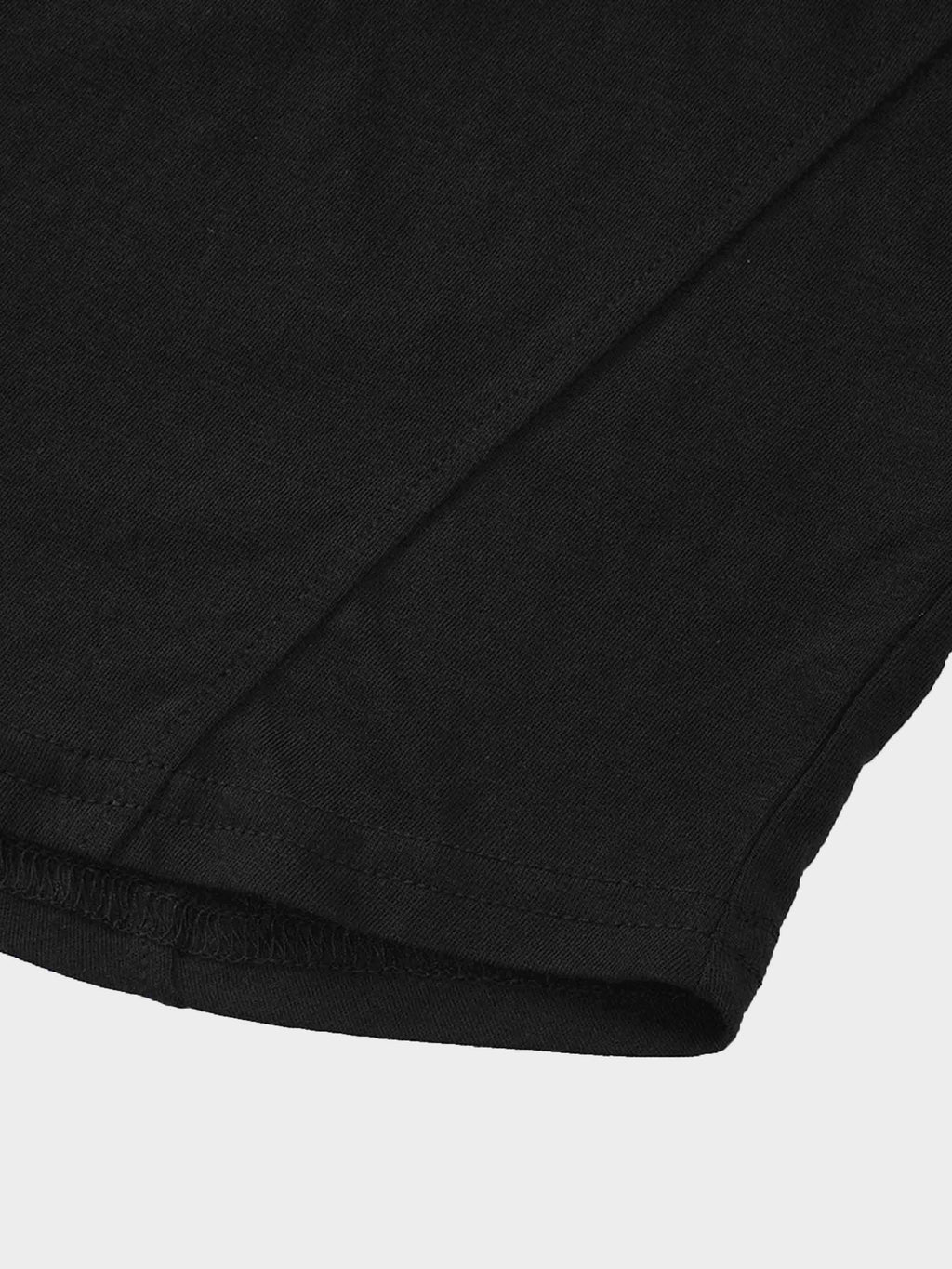 Pima Cotton Boxy Dolman Tee-Black