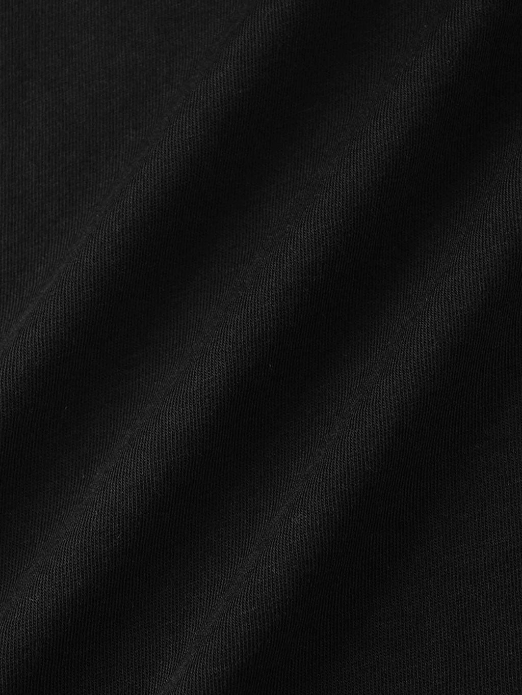 Pima Cotton Boxy Dolman Tee-Black