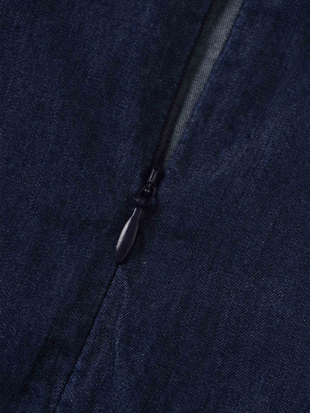 High Waist Drawstring Maternity Dress-Dark Denim