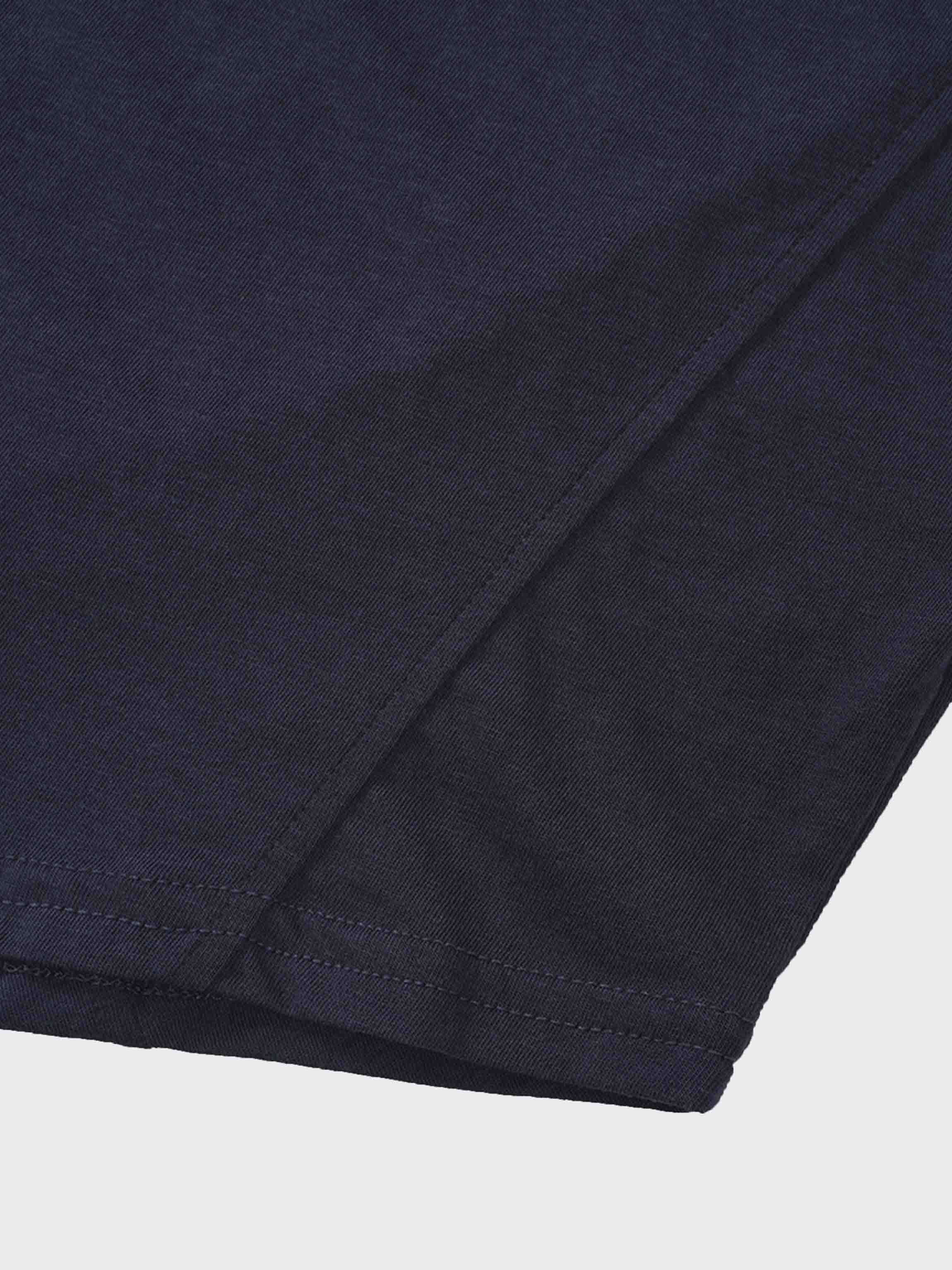 Pima Cotton Boxy Dolman Tee-Navy