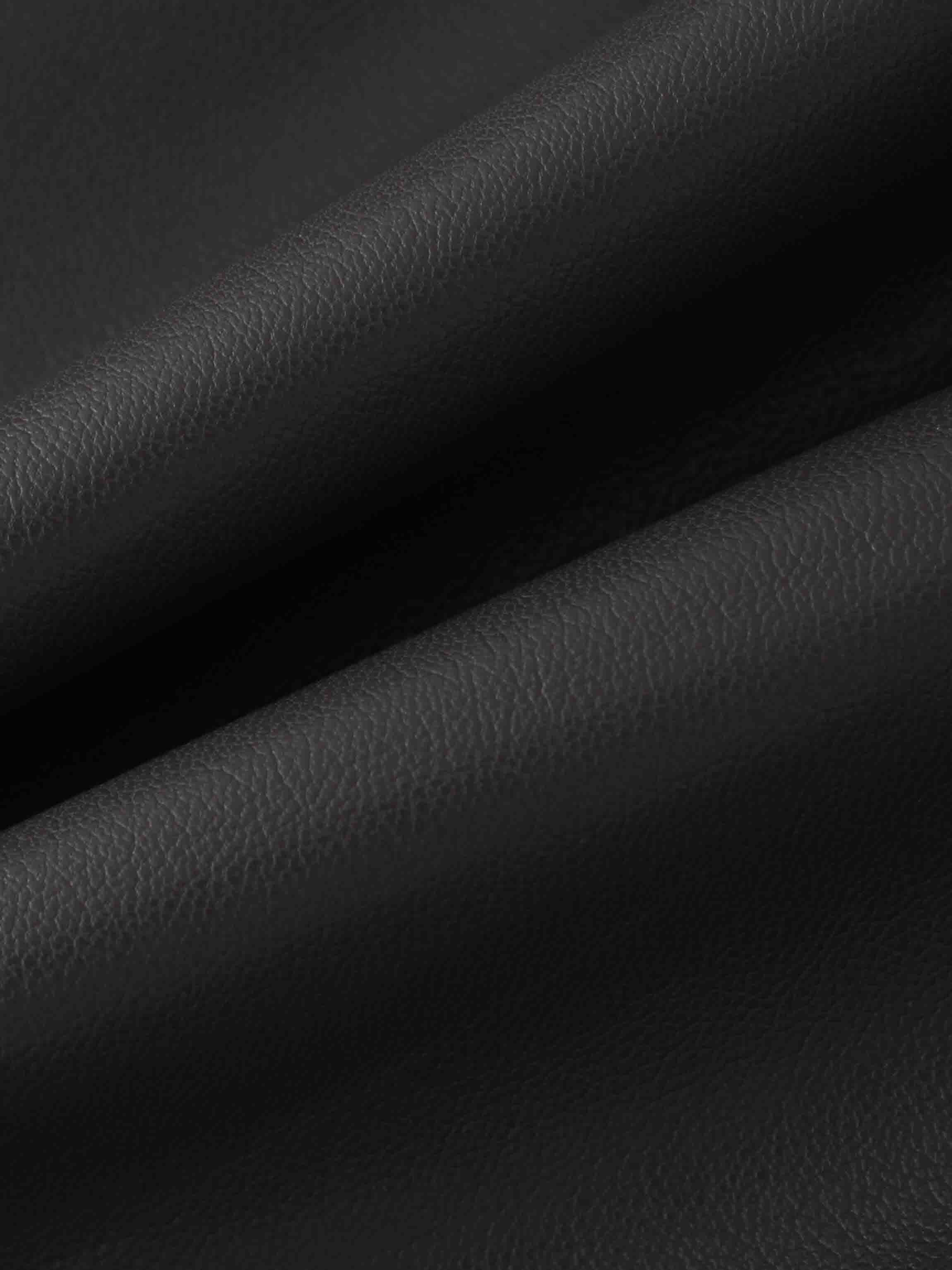 Flare Leather Skirt 27"-Grey