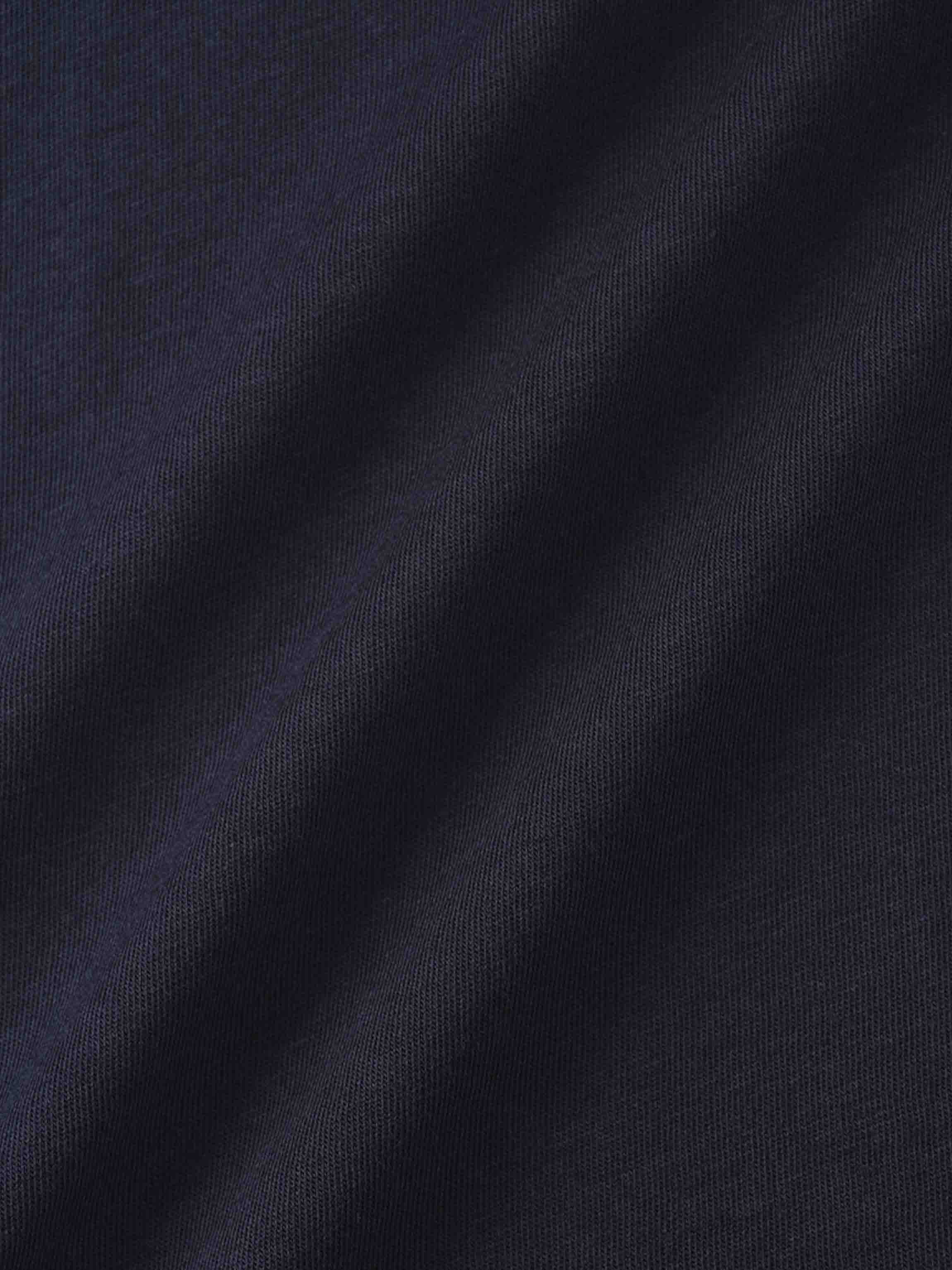 Pima Cotton Boxy Dolman Tee-Navy