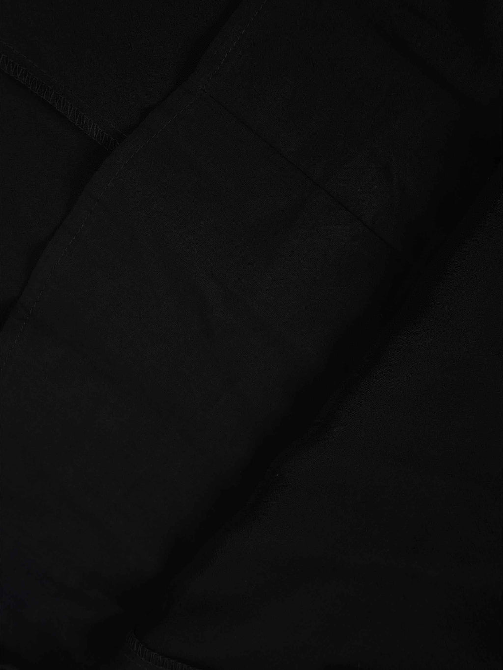 High Waist Drawstring Maternity Dress-Black