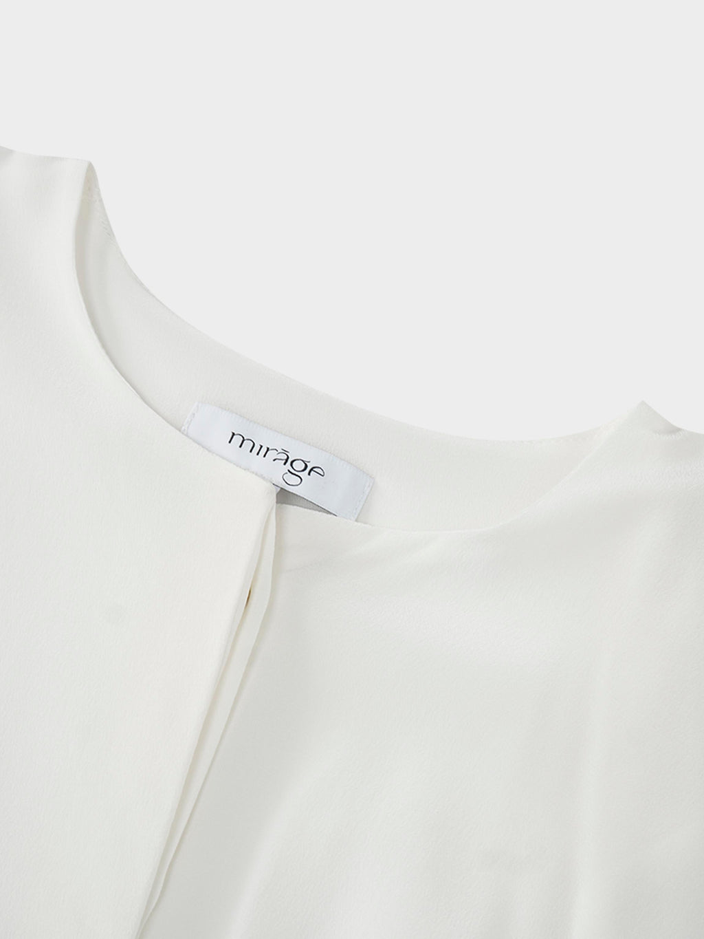 Silk Cape Blouse-Cream