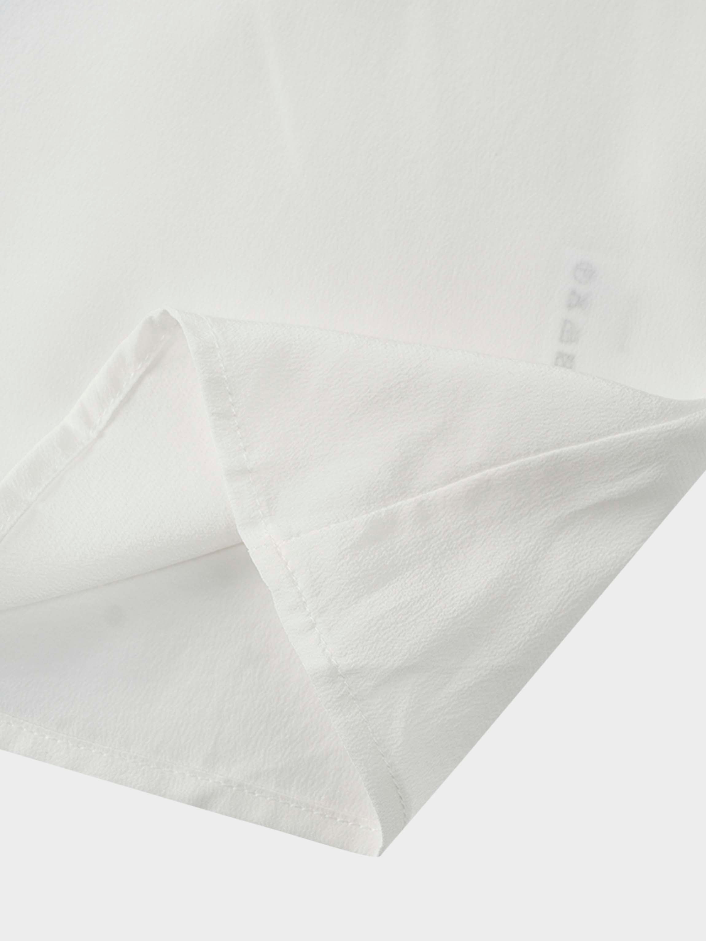 Silk Cape Blouse-Cream