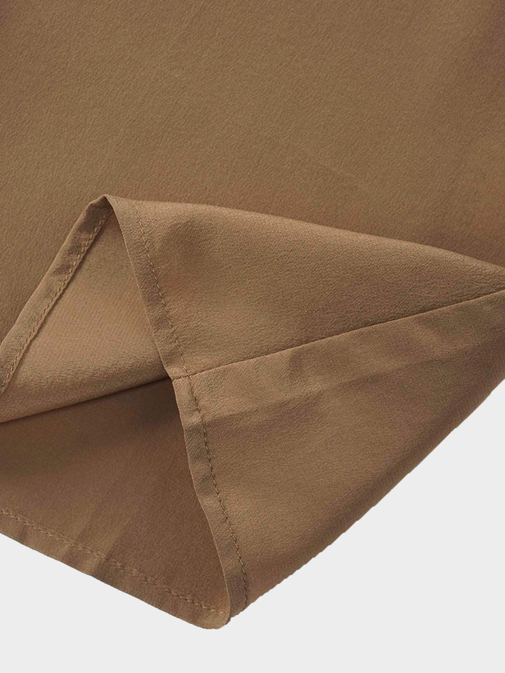 Silk Cape Blouse-Golden Olive