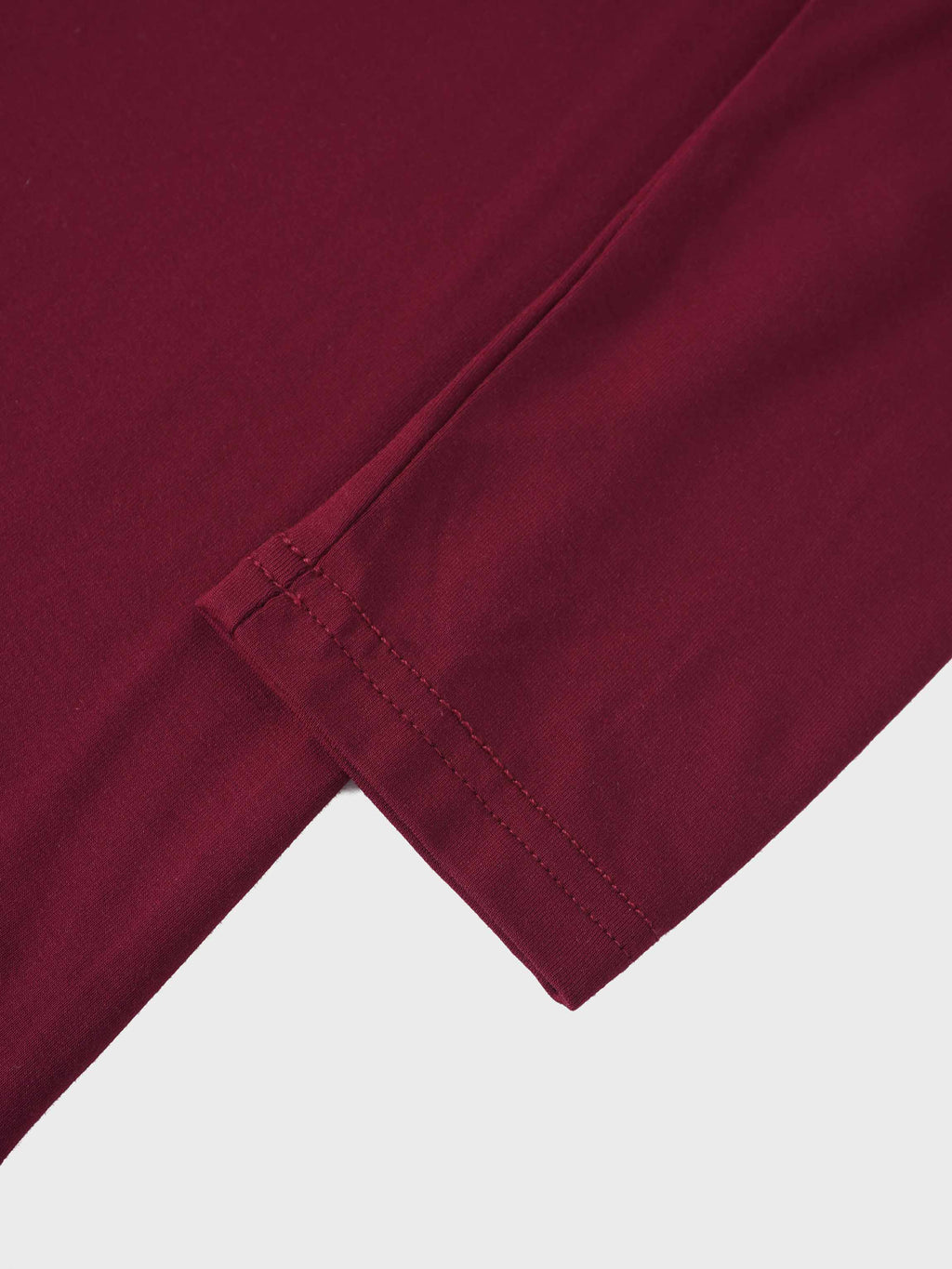 Modal Turtleneck Long Sleeve-Burgundy