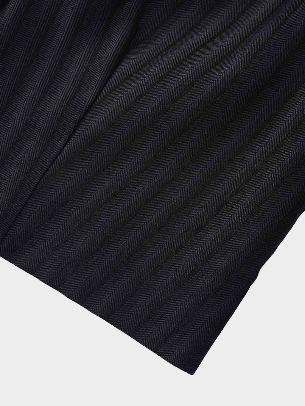 Herringbone Crop Beaded Blazer-Grey/Black