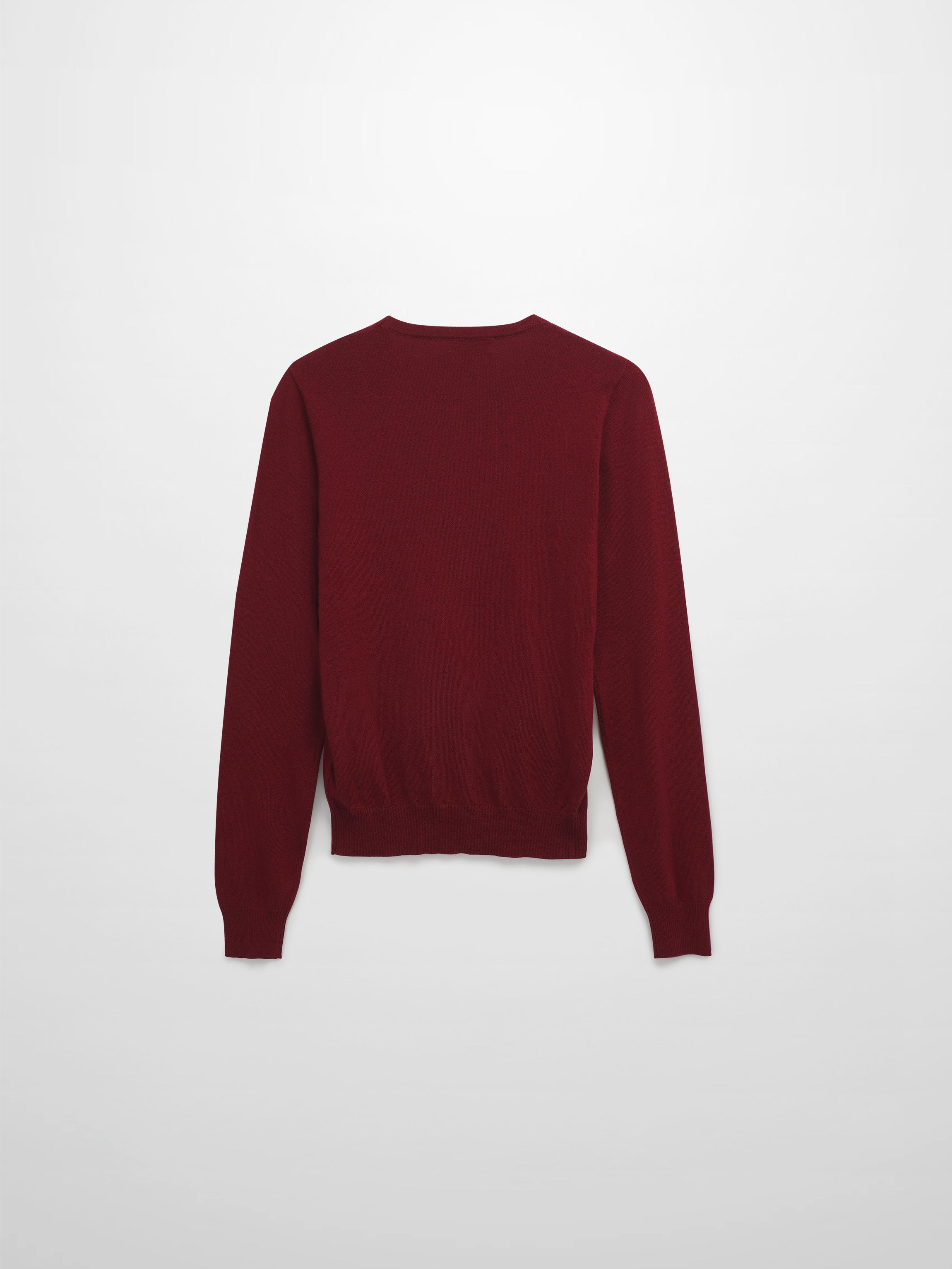 Textured Print Sweater-Burgundy Floral