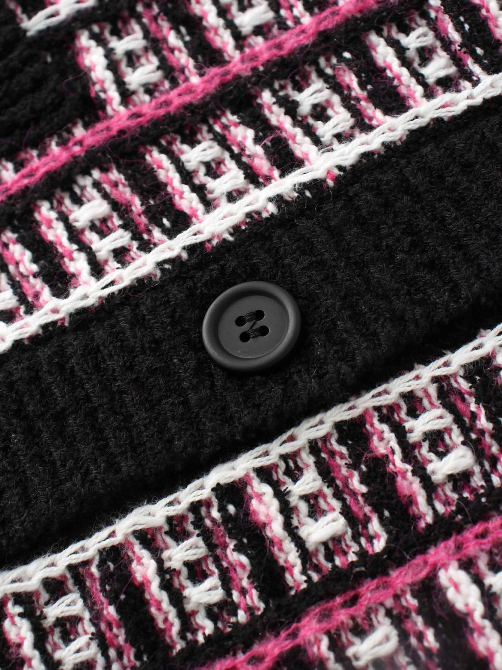 Boucle Knit Cardigan-Pink