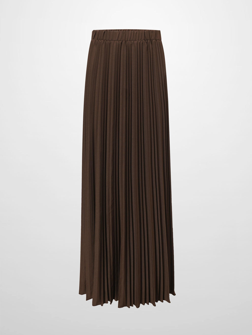 Mix Pleat Skirt-Brown