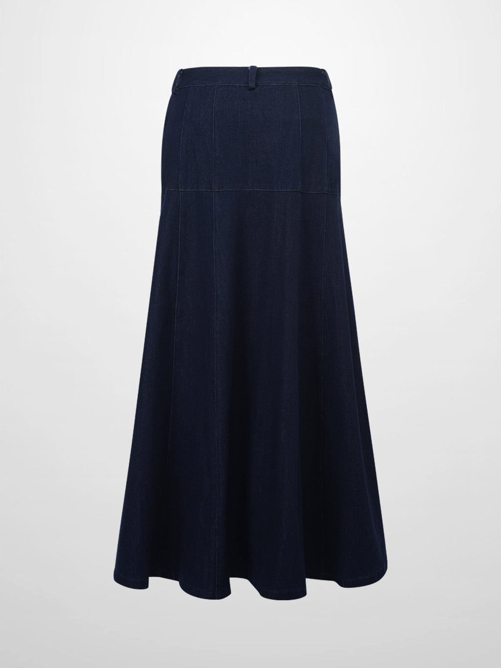 Drop Waist Denim Skirt-Blue