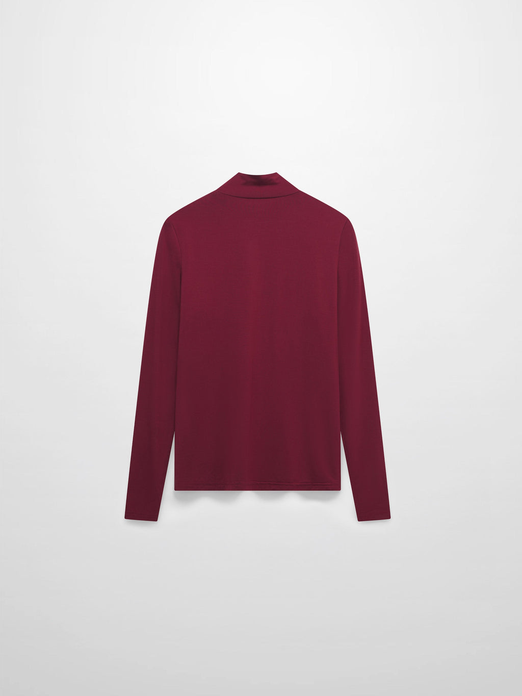 Modal Turtleneck Long Sleeve-Burgundy
