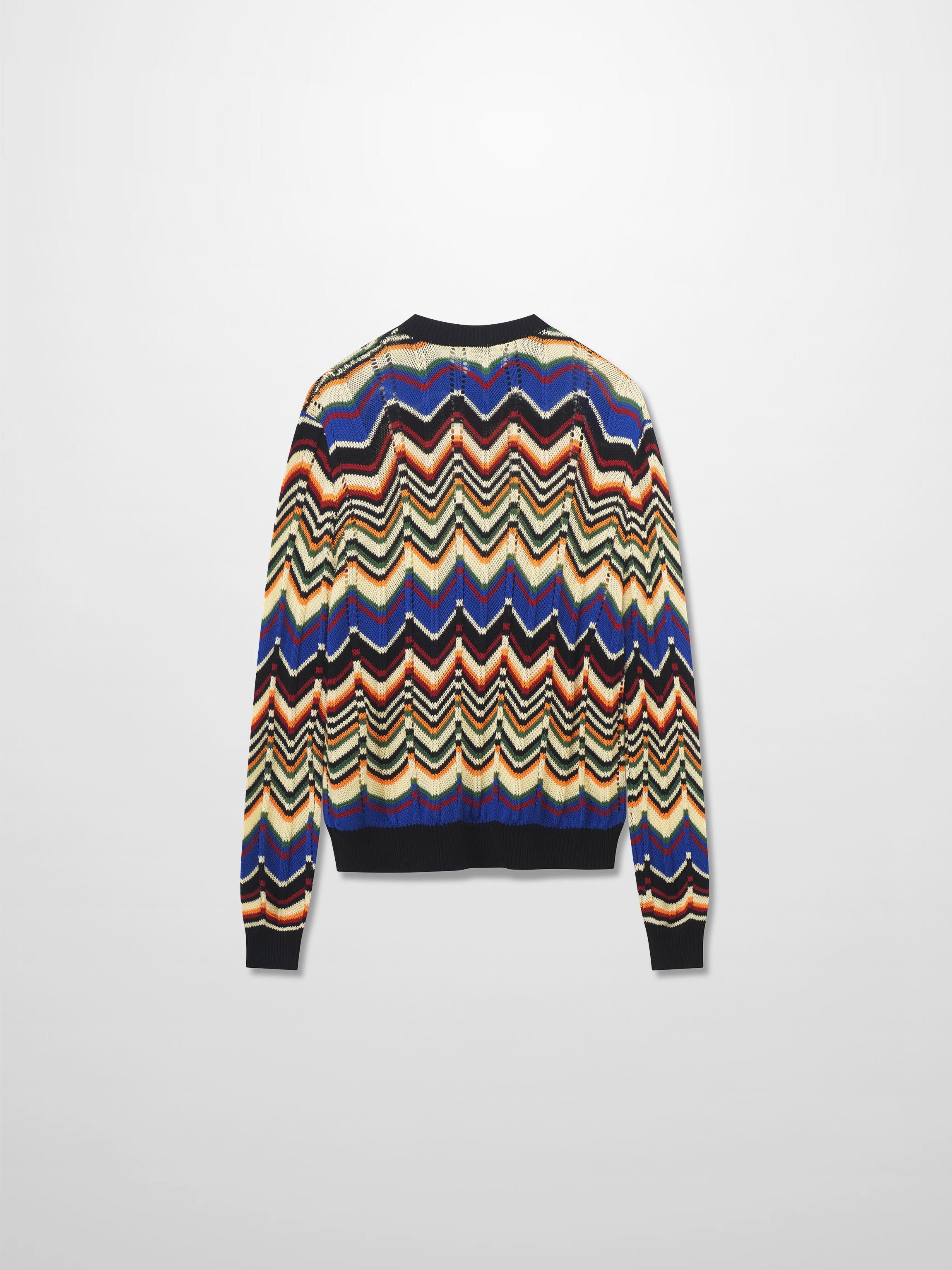 Crochet Wave Sweater-Multi