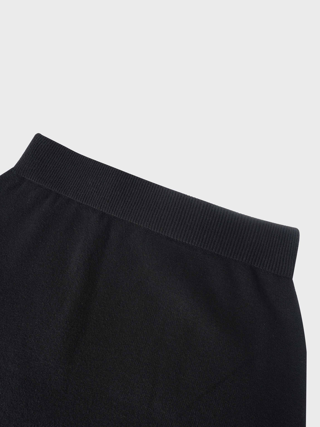 Side Zipper Straight Maxi Skirt-Black