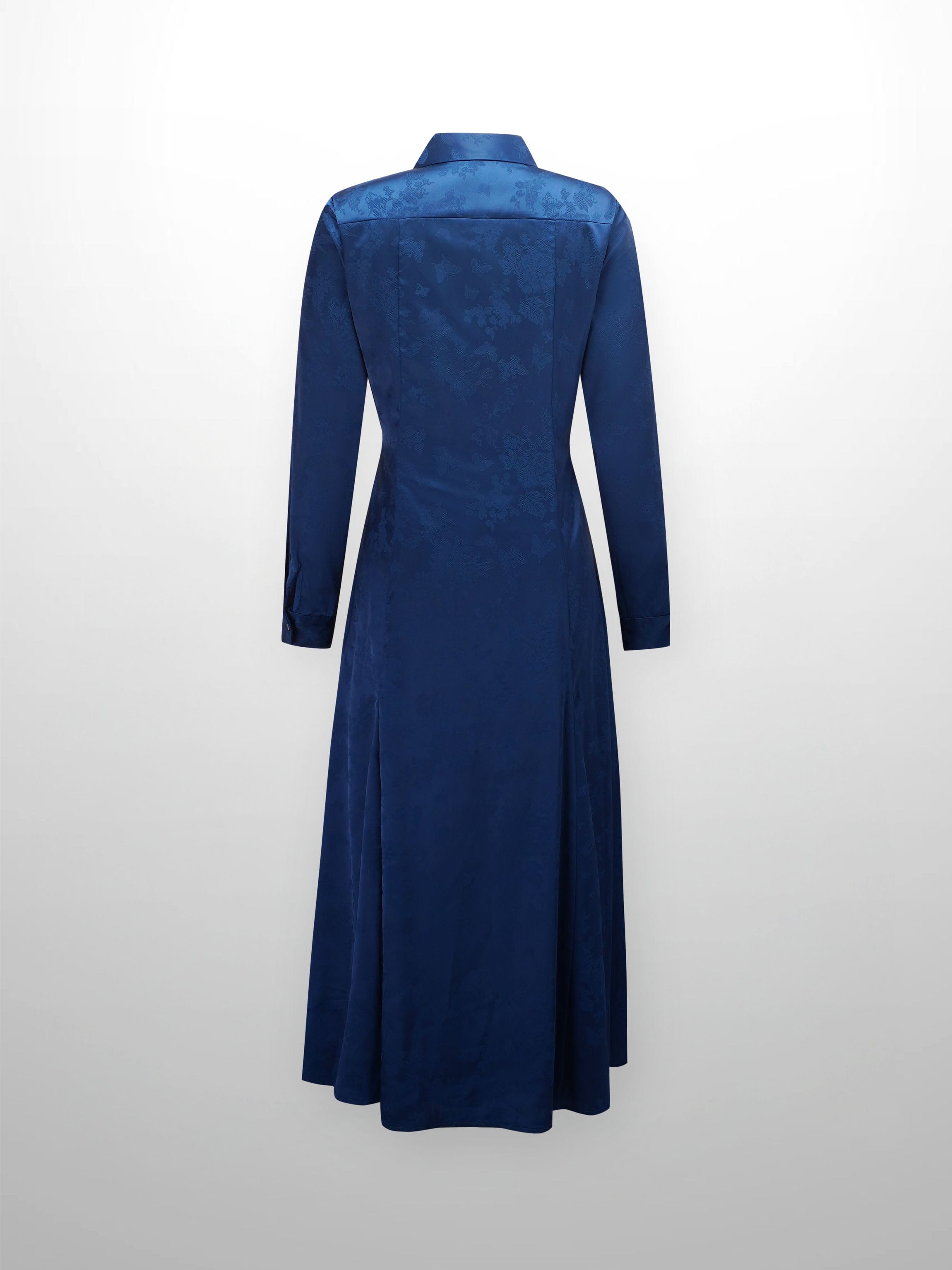 A Line Shirtdress-Teal