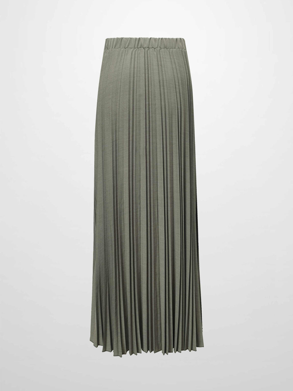 Mix Pleat Skirt-Olive Green