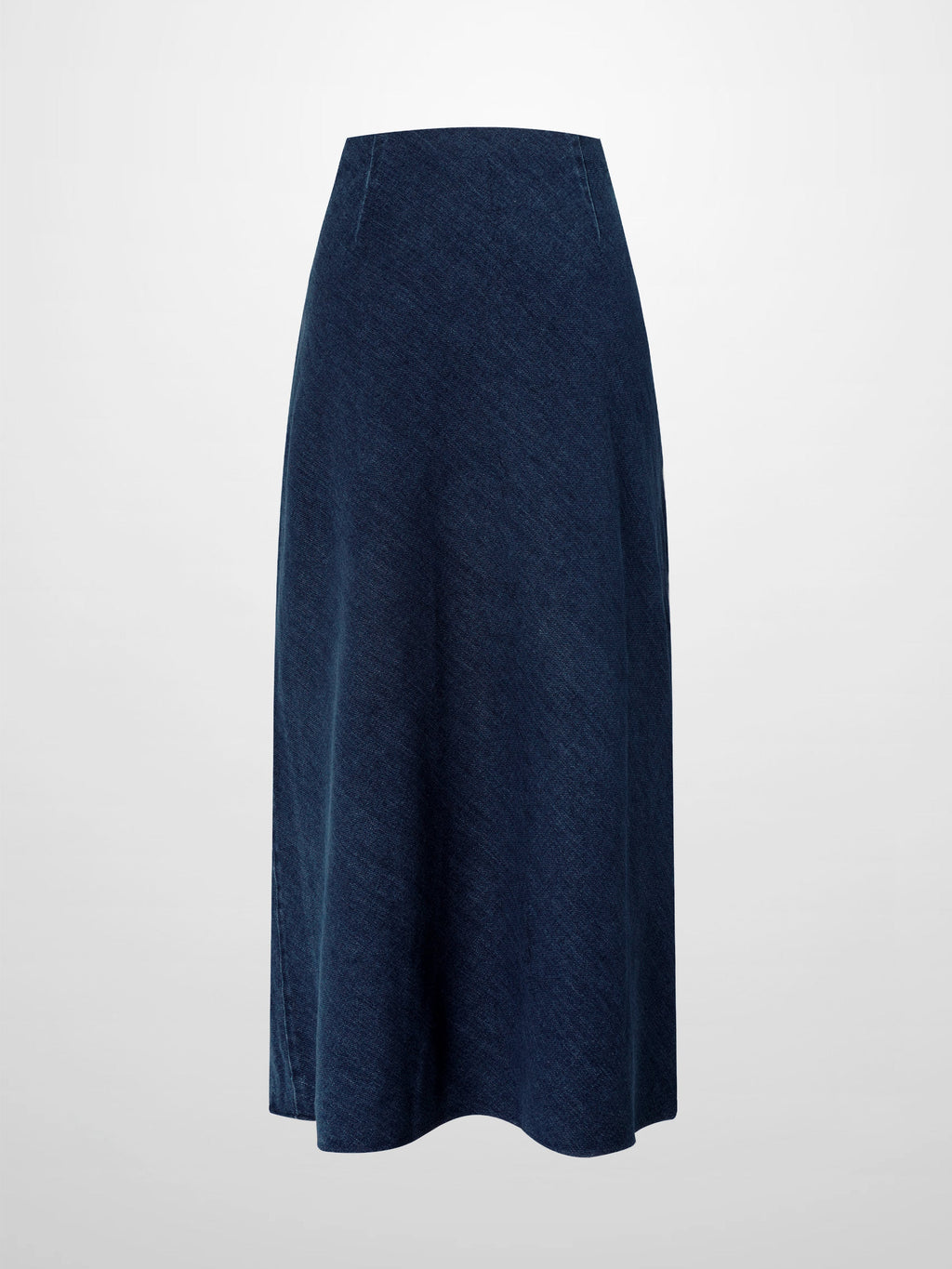 Classic Denim Skirt 37"-Dark Blue