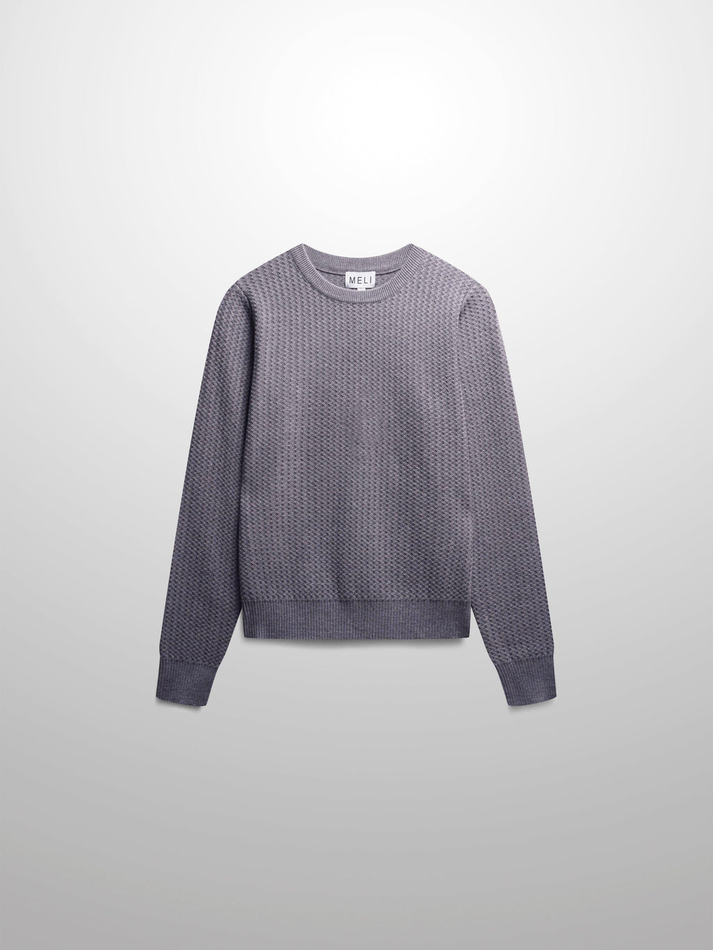 Waffle Wave Sweater- Solid Grey