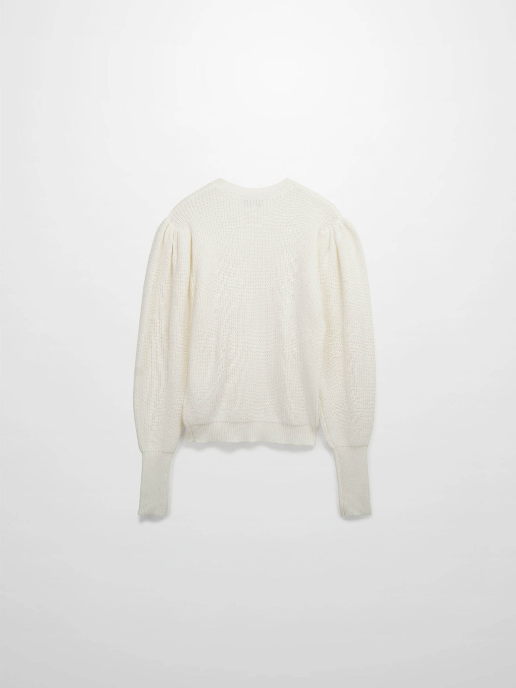 Puff Sleeve Sweater-Cream