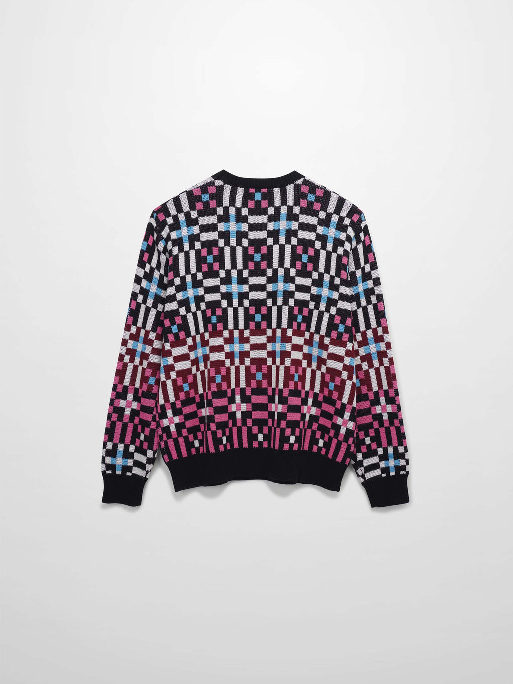 Geometric Design Sweater-Pink