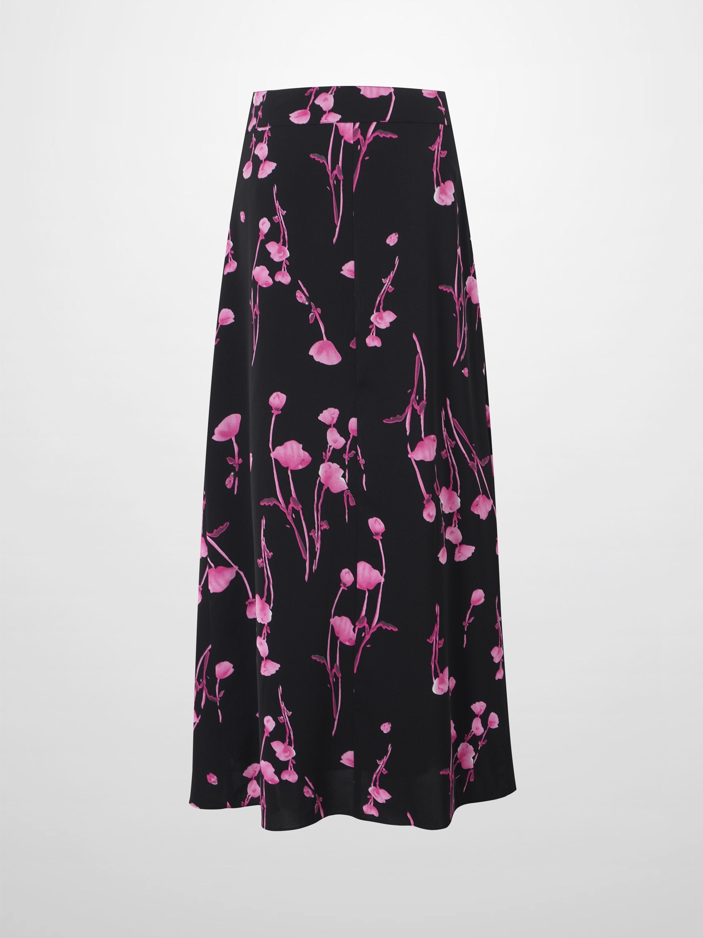 Gathered Overlay Skirt-Pink Floral