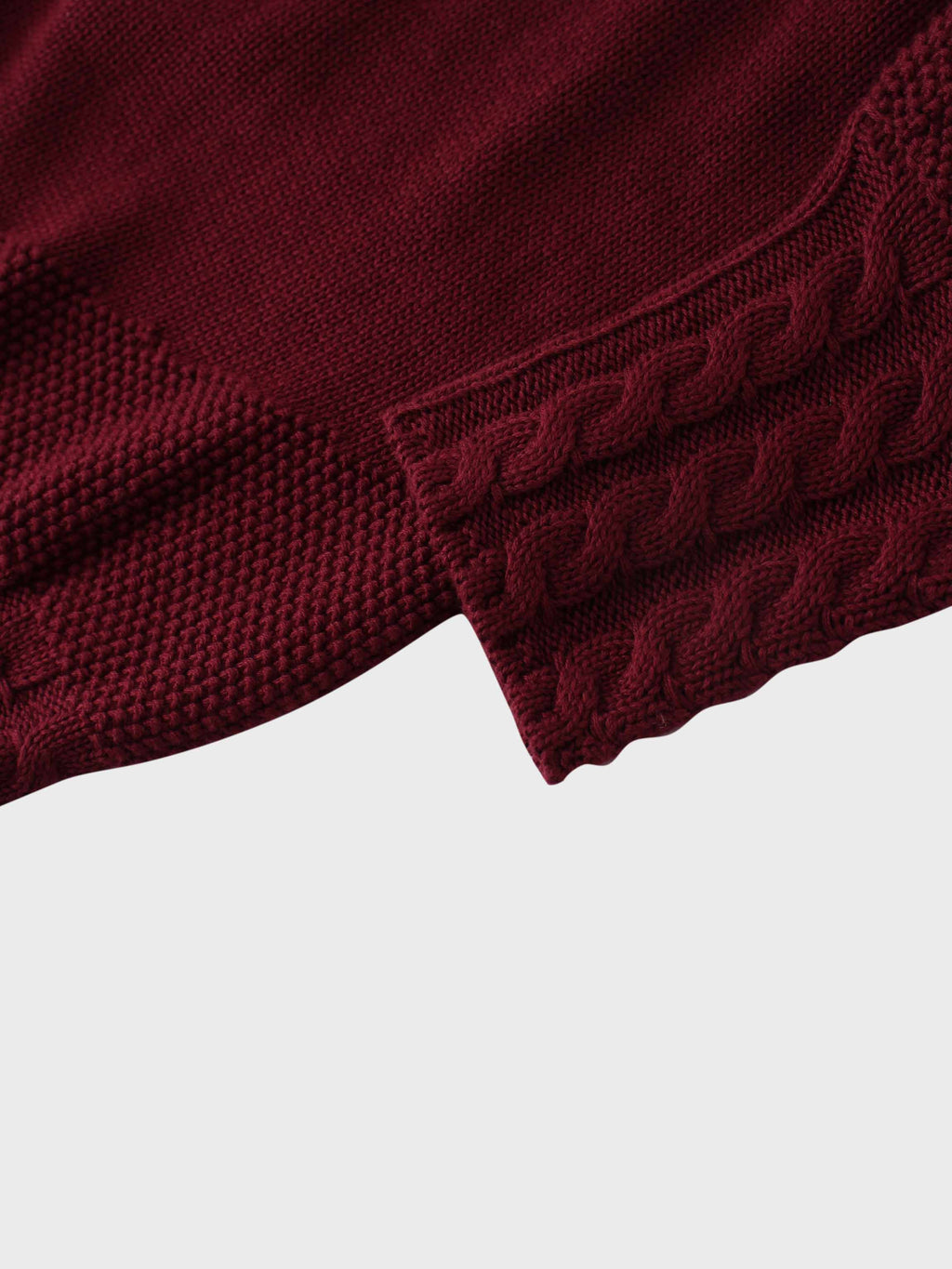 Embroidered Cardigan-Burgundy Floral