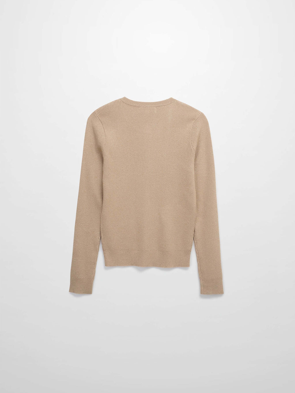 Lurex Ribbed Sweater-Neutral