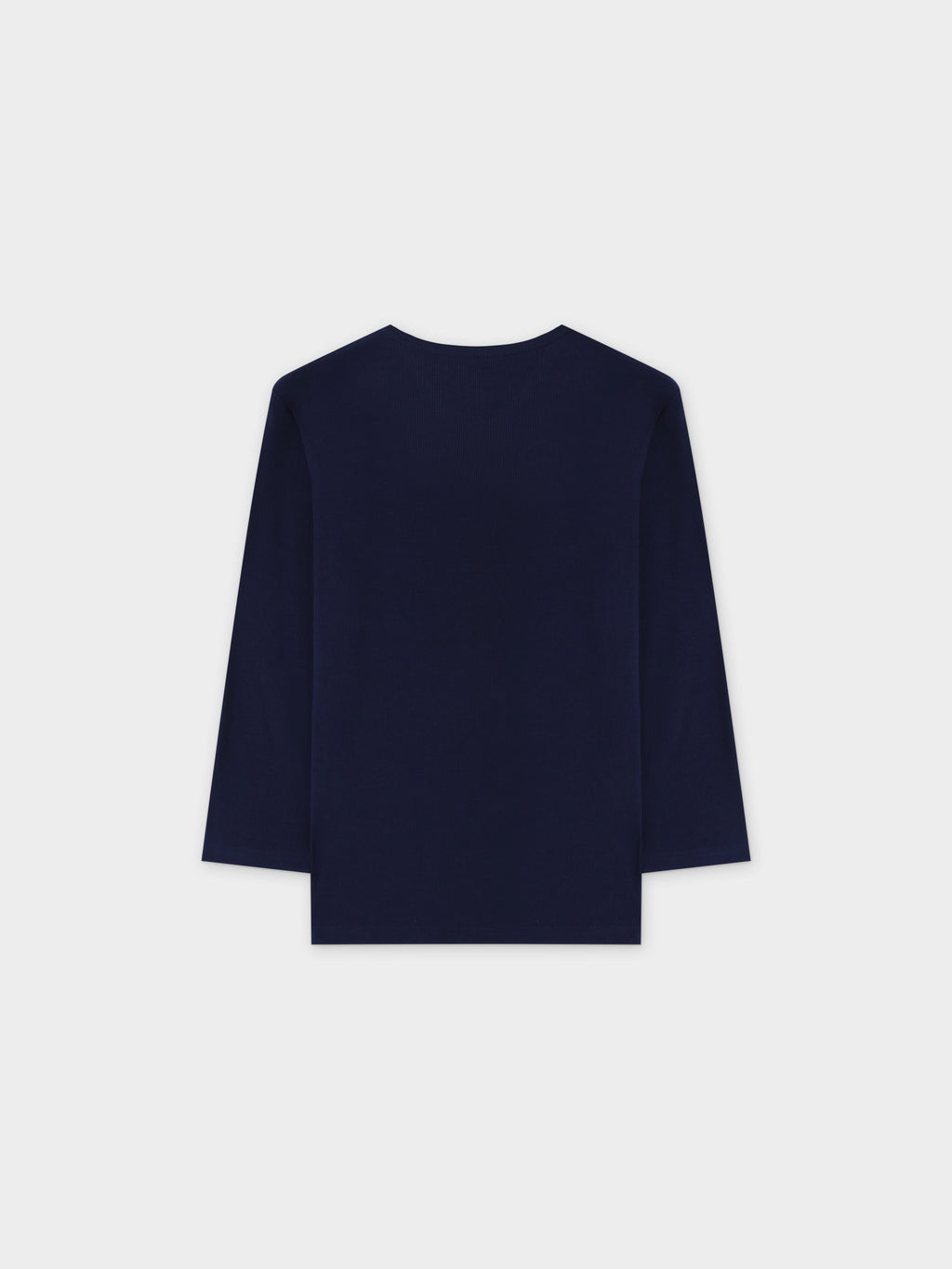 RIBBED HIGH V 3Q-NAVY