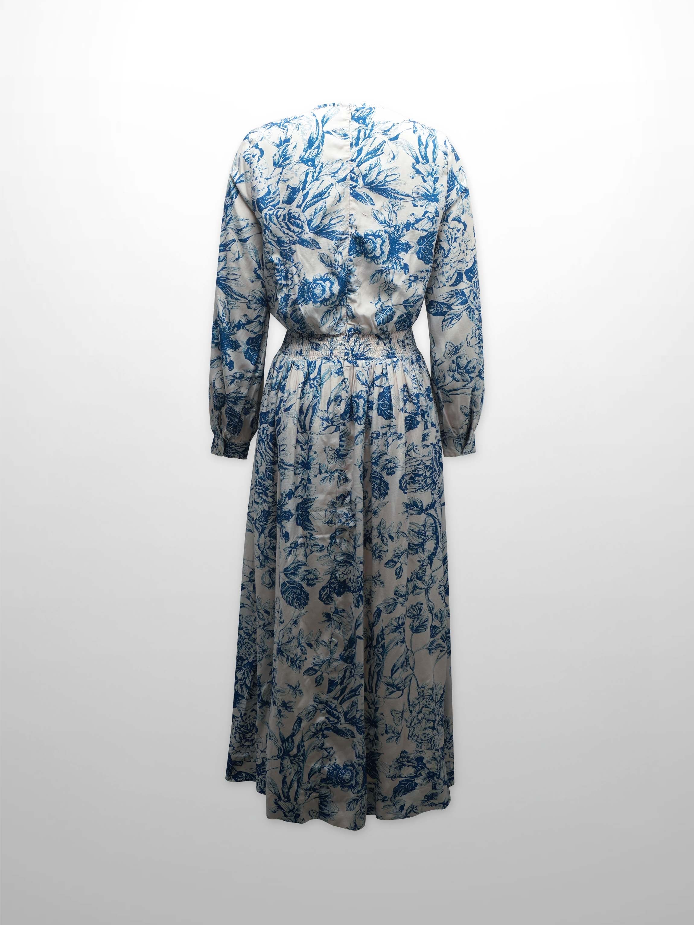 Smocked Waist Dress-Toile