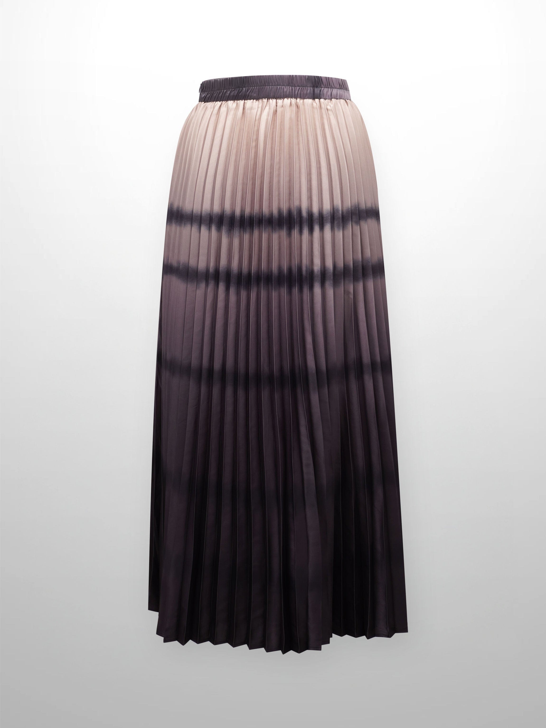 Ombre Faux Wrap Skirt - Brown
