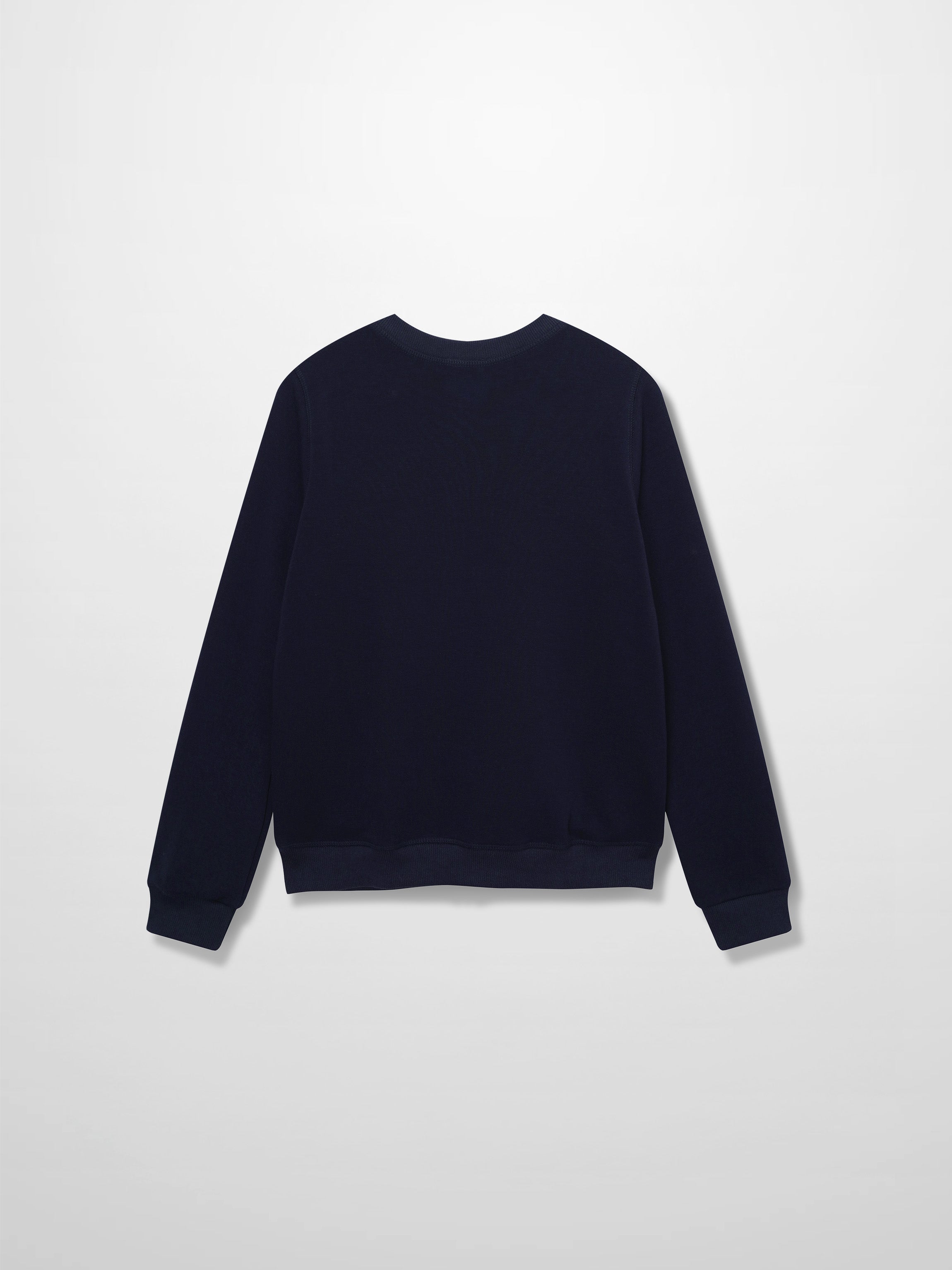 Zip Up Bomber Sweatshirt-Navy