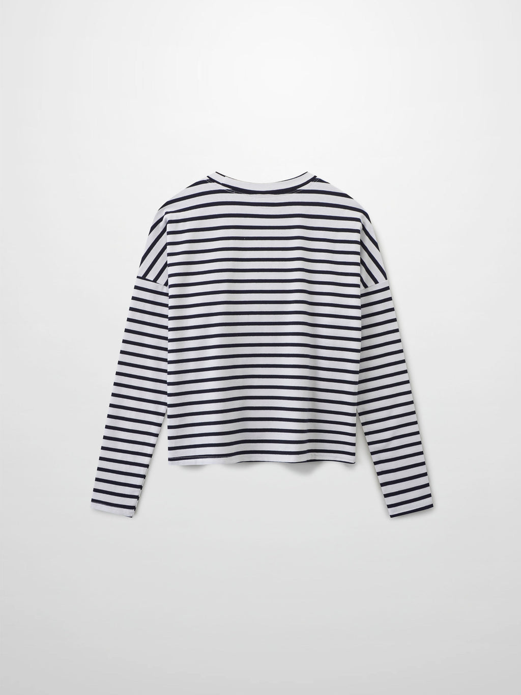 Crown Embossed T-Shirt-White/Blue