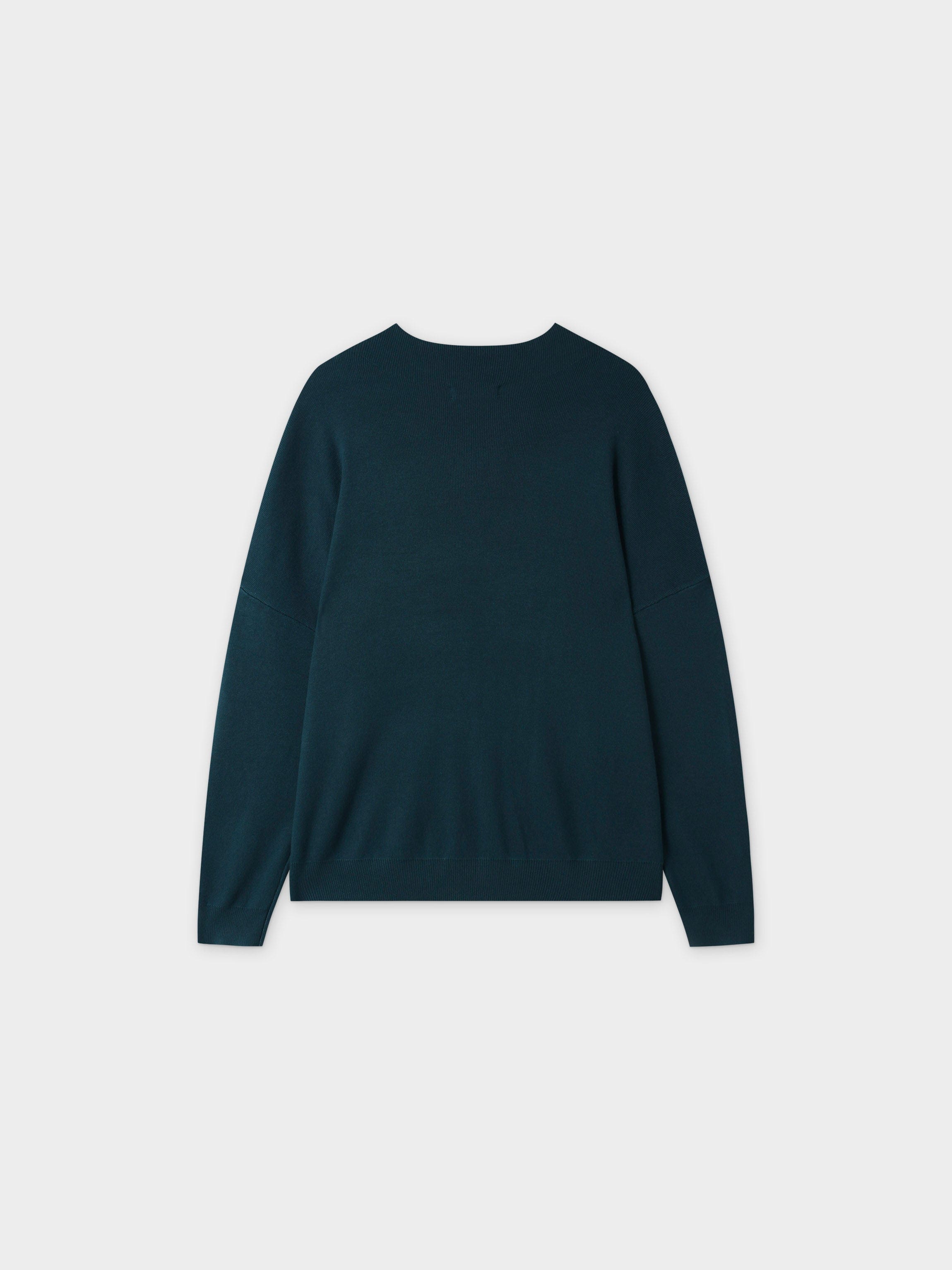Oversized Soft Knit Sweater-Teal