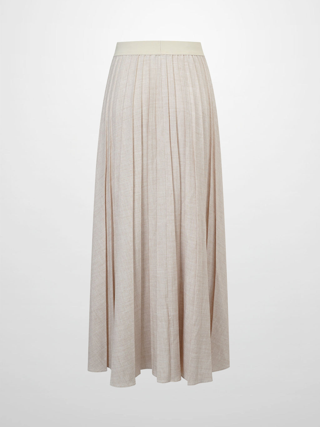 Marni Pleated Skirt 37"-Oatmeal
