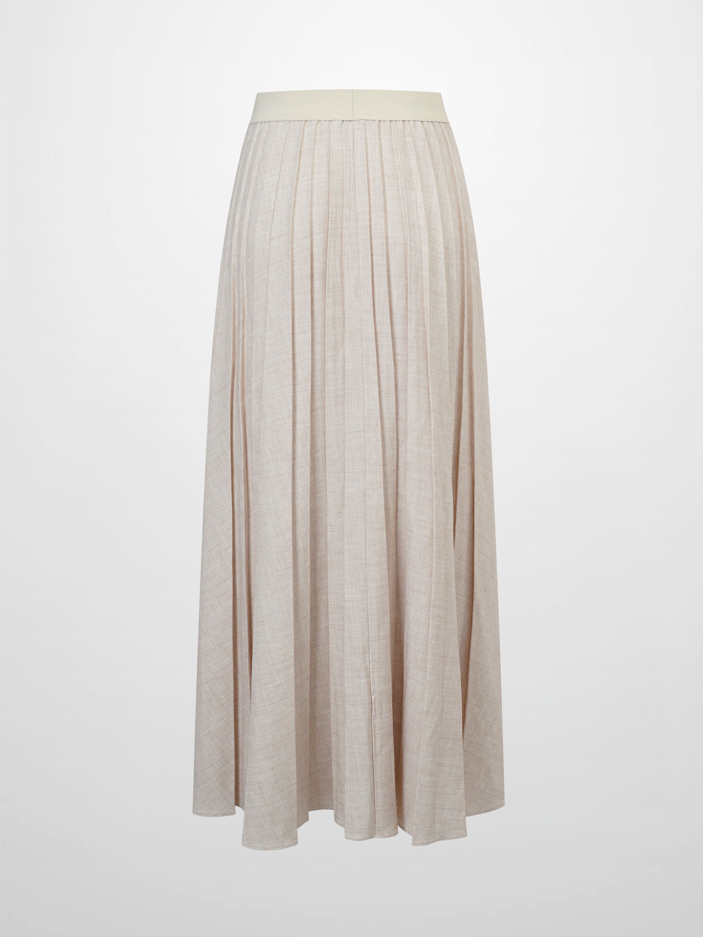 Marni Pleated Skirt 37"-Oatmeal