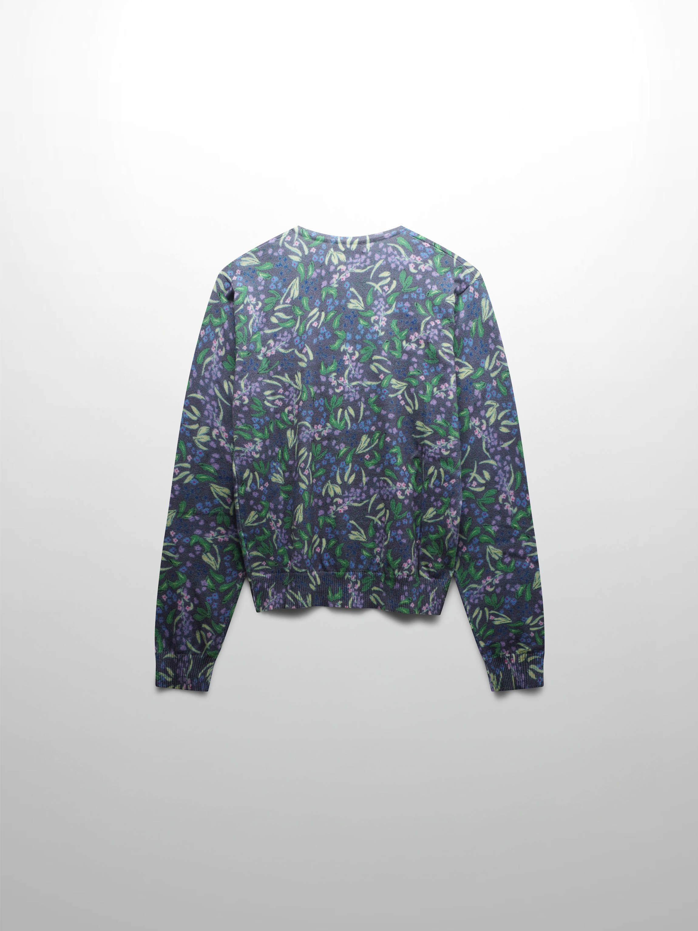 Floral Design Sweater-Lavender Blossom
