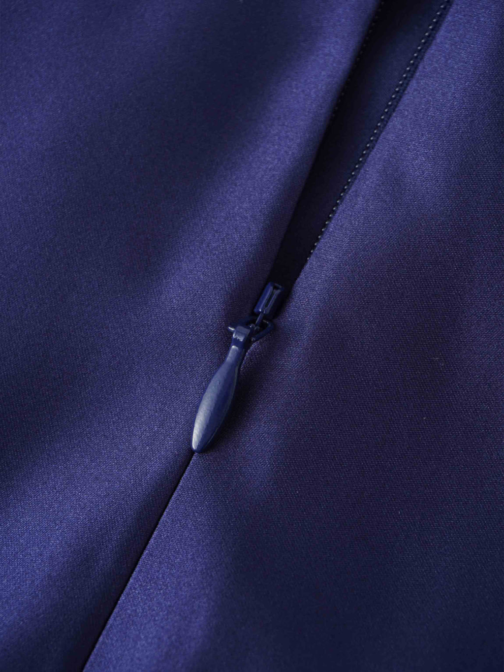 Lux Satin Pleated Skirt 26"-Navy