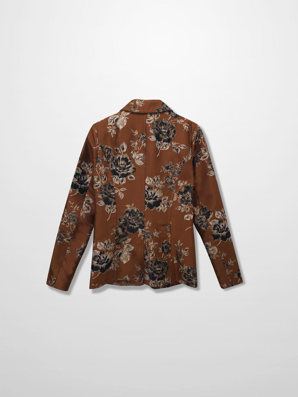 Brocade Blazer-Copper Floral