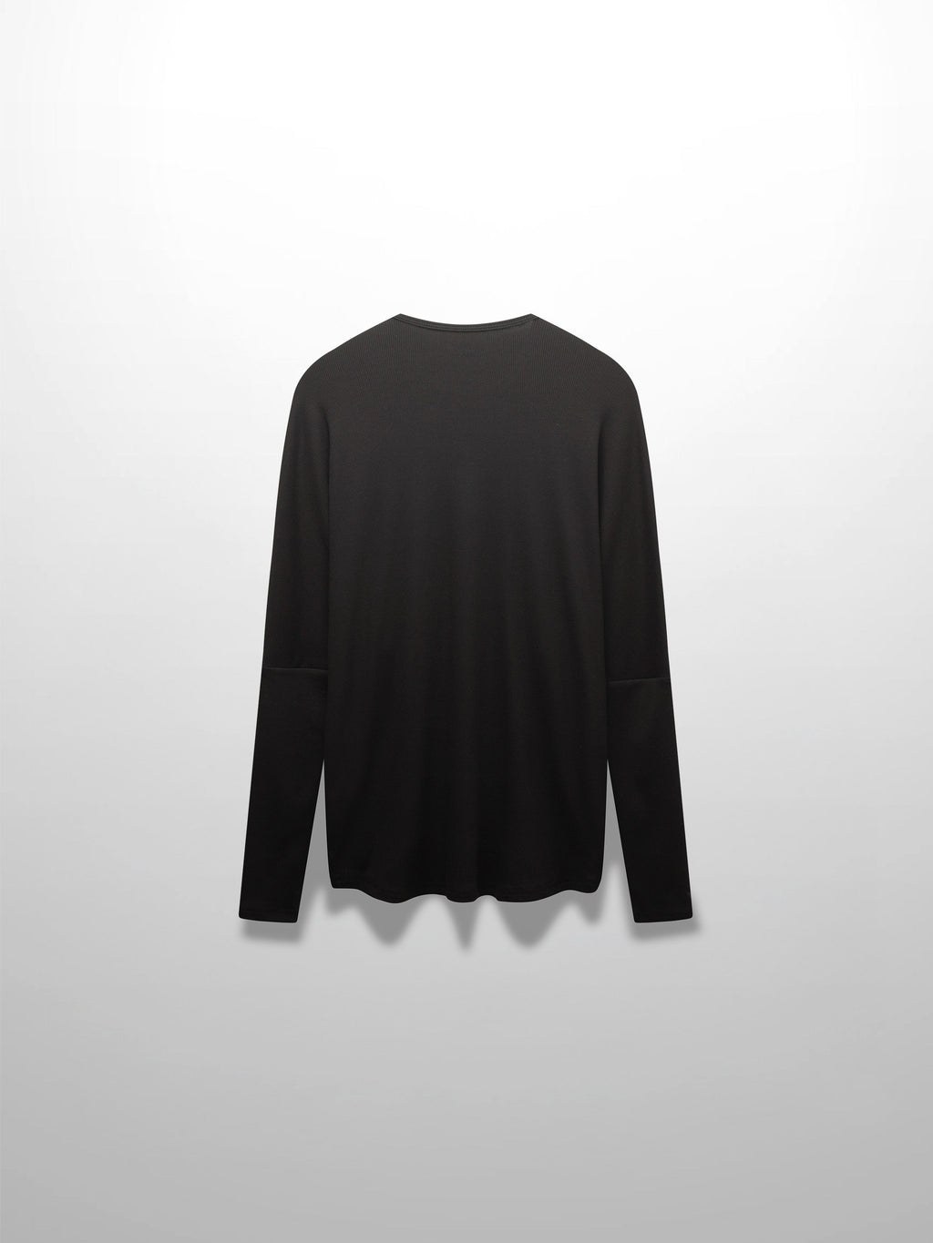 CREW RIBBED DOLMAN-BLACK