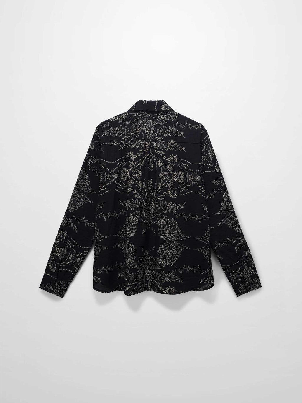 Pintuck Blouse-Tan Leaves