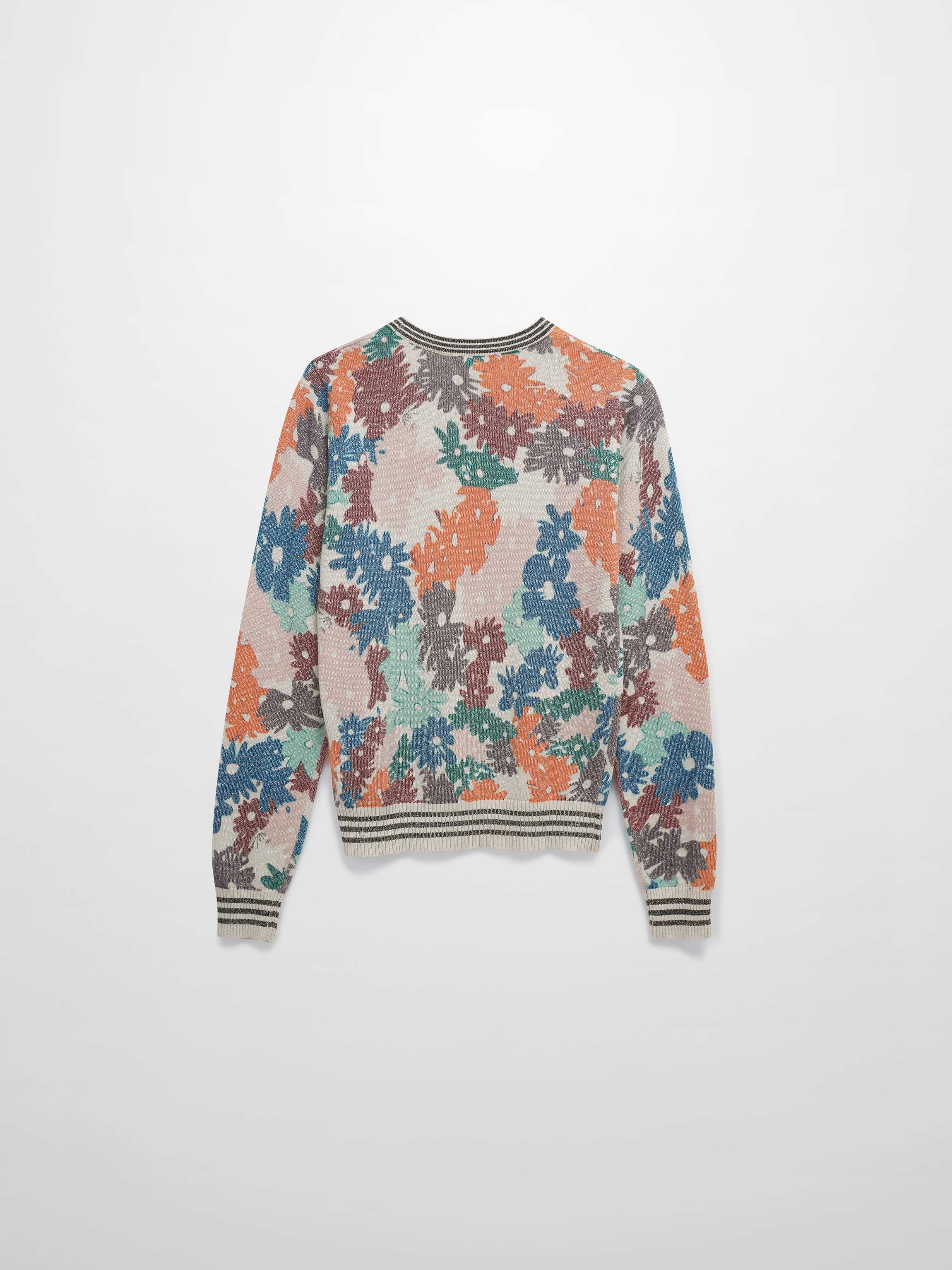 Crew Lurex Sweater-Floral