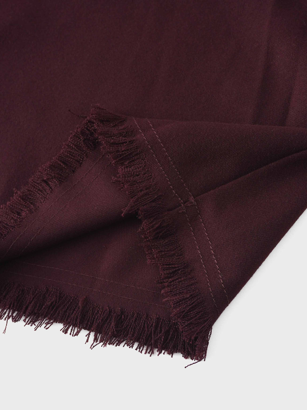 Fringe Circle Skirt-Burgundy