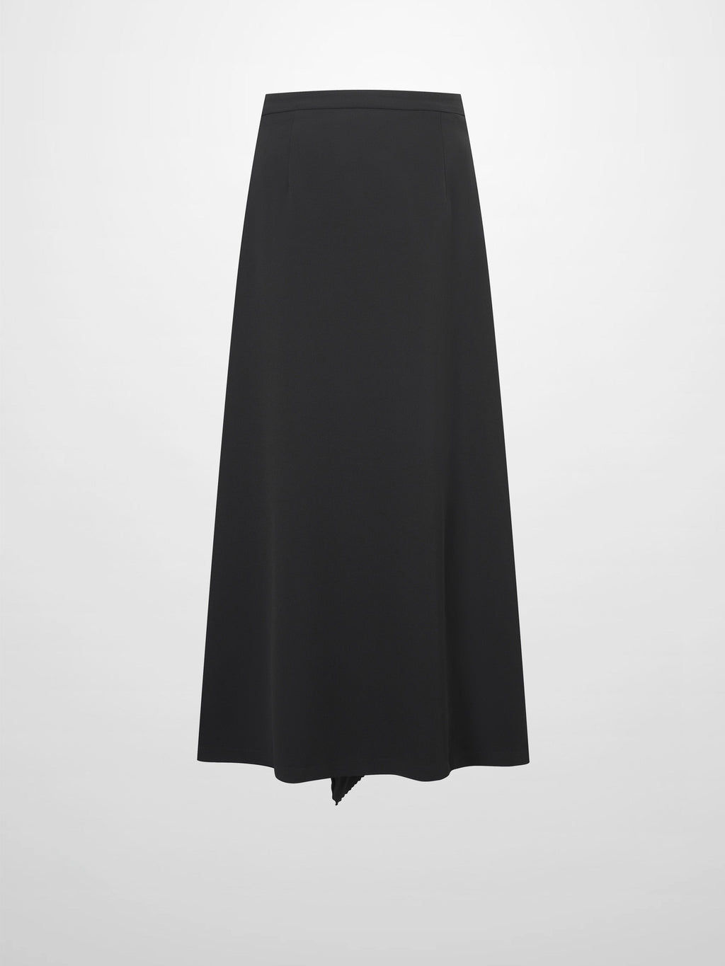 Side Ruffle Skirt-Black