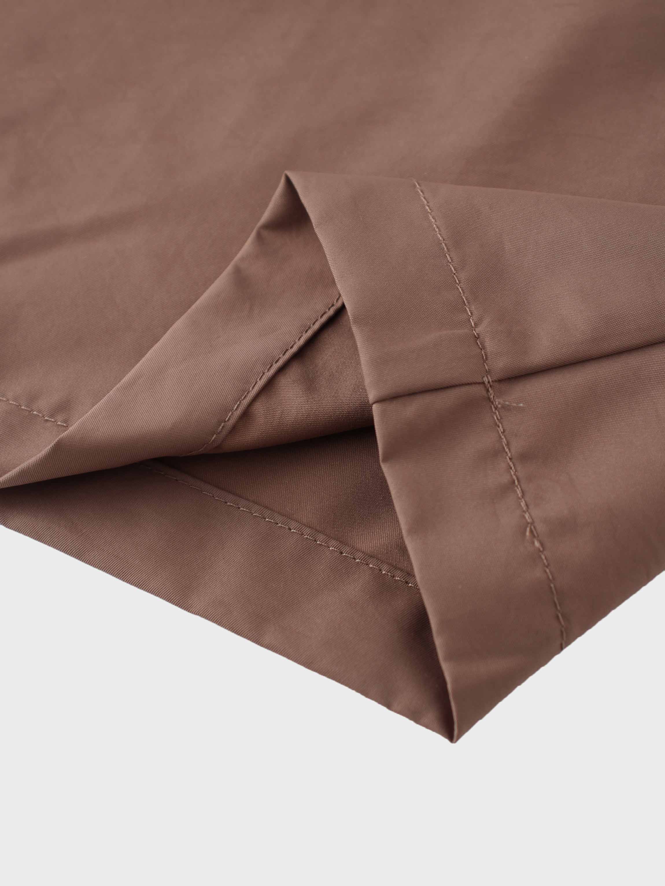 Waisted Full Taffeta Skirt-Mocha Mousse