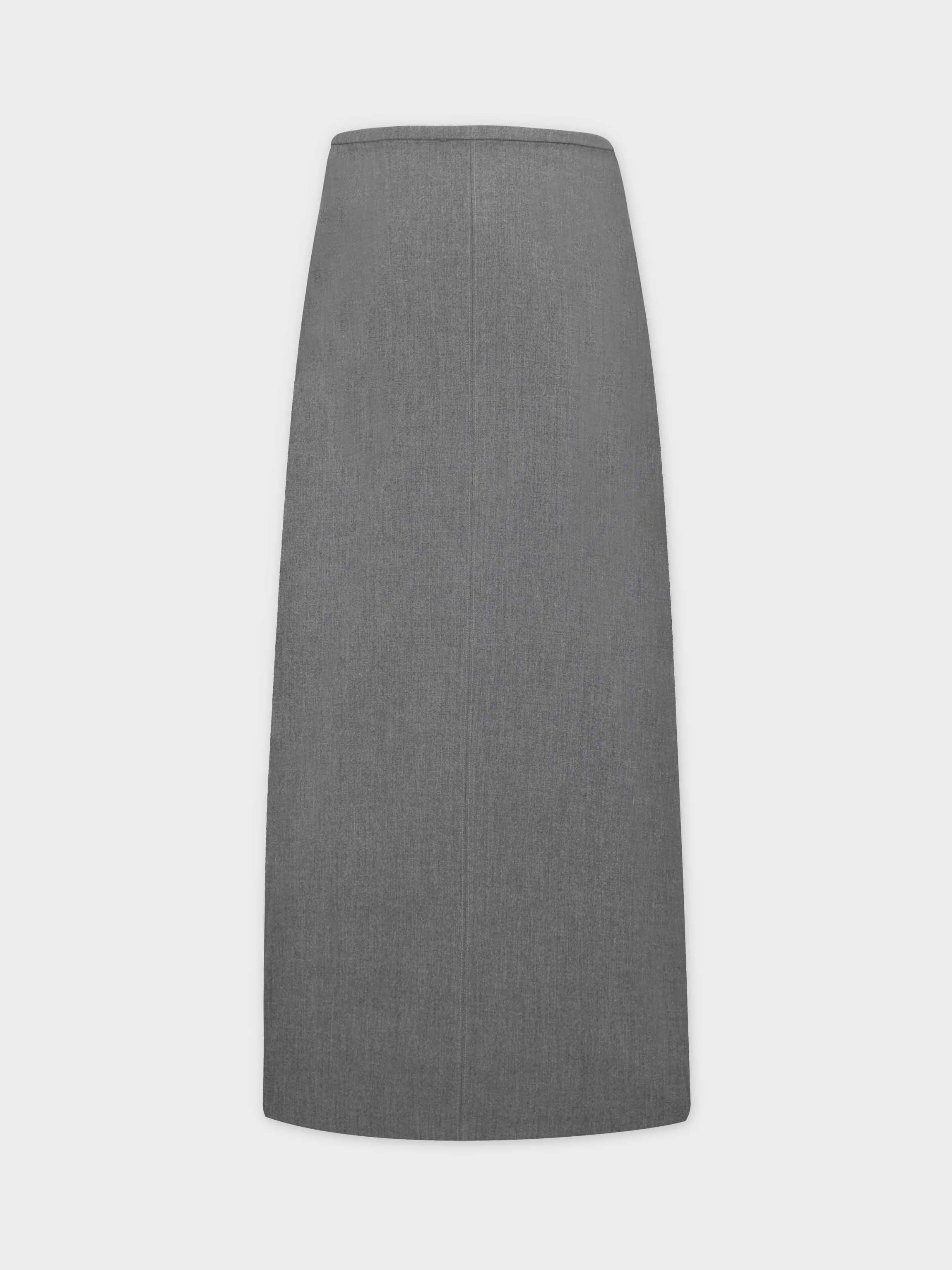 The Basic Flare Skirt 37"-Grey