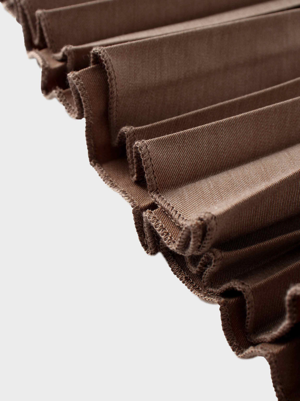 Mix Pleat Skirt-Camel