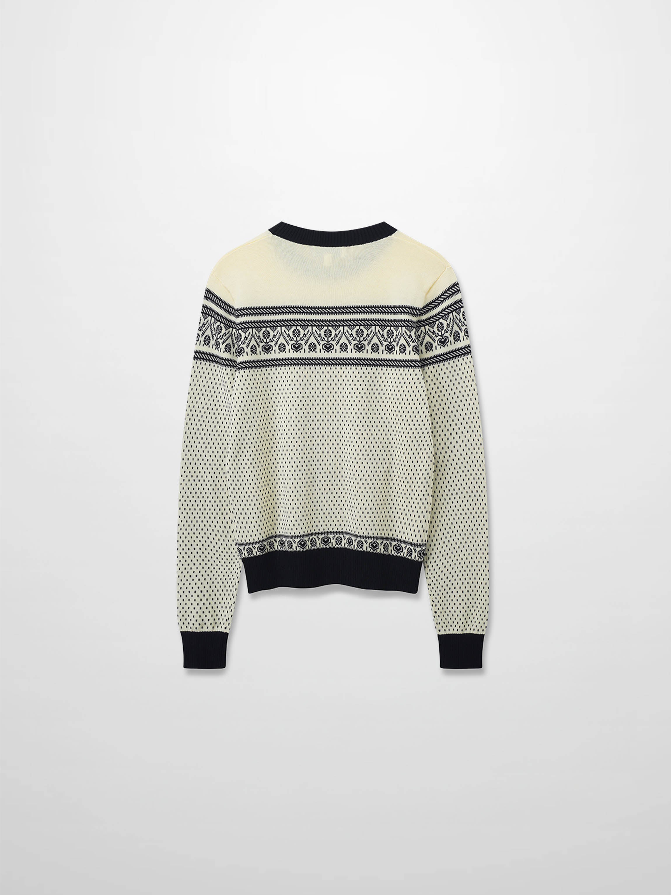 Designed Sweater-Black Combo Print