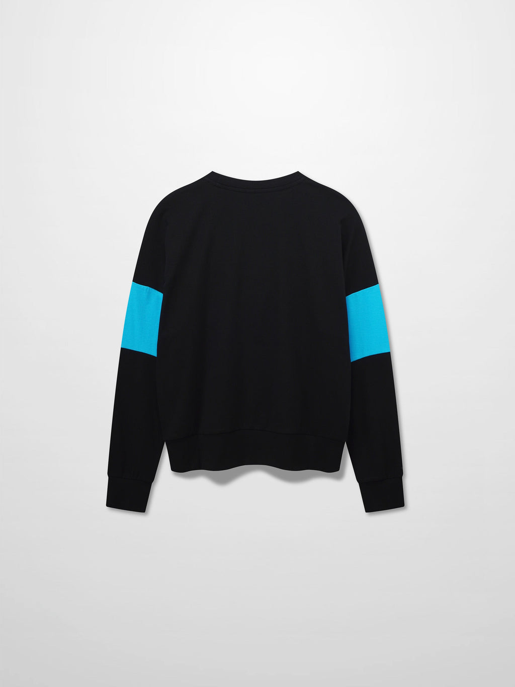 Wide Stripe Bomber-Black/Cobalt