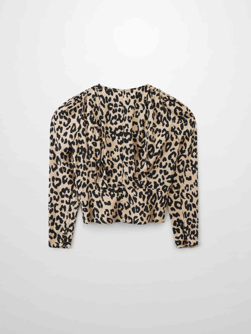 Vintage Blouson Top-Leopard